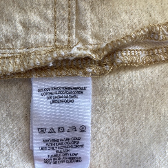 FREE PEOPLE Splendor in the Grass Oatmeal Skirt Tie Waist Size 0 - Picture 9 of 10